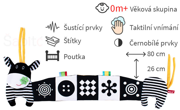 kontrastní leporelo
